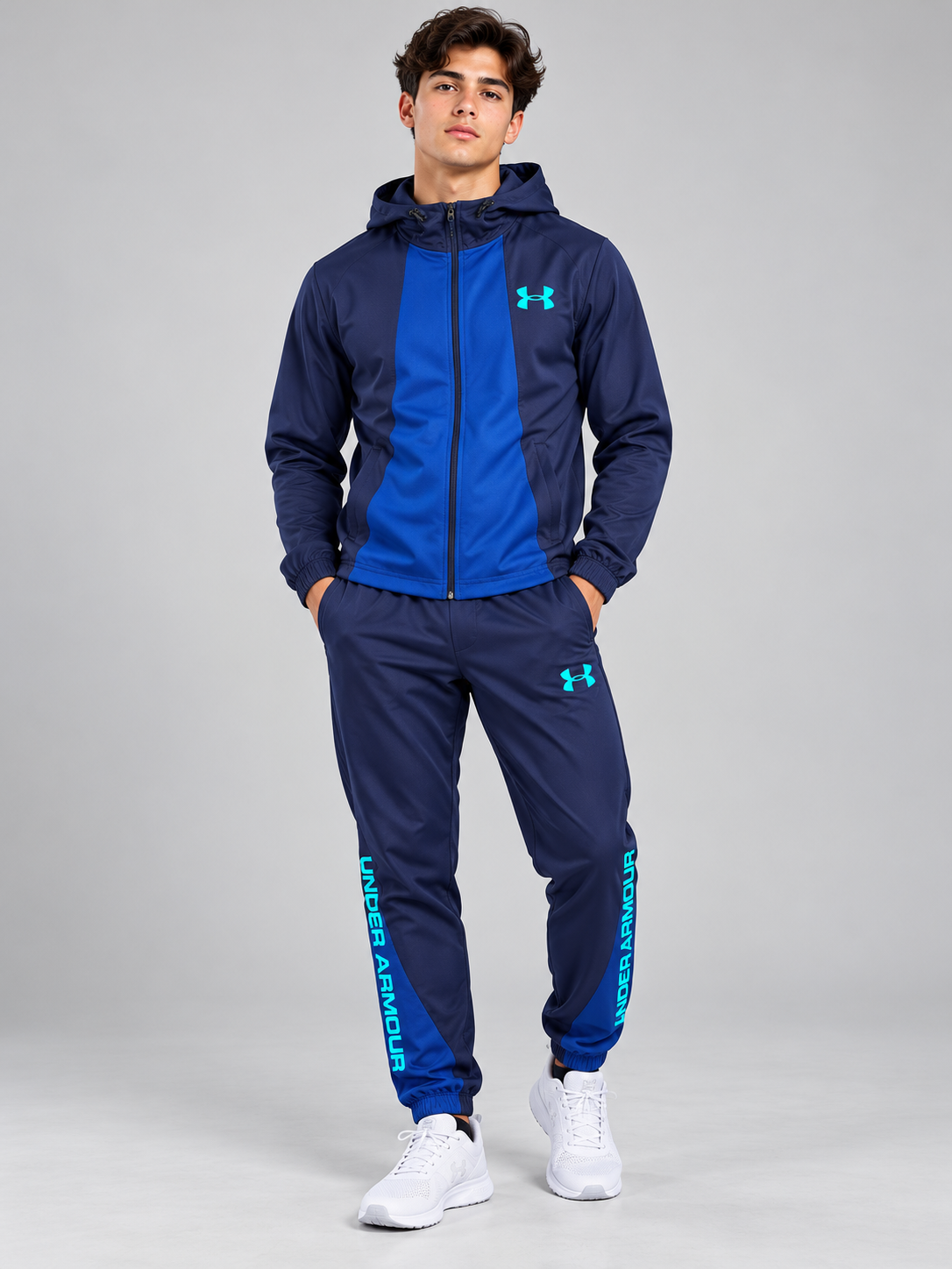 Chándal Under Armour — azul marino, azul y turquesa