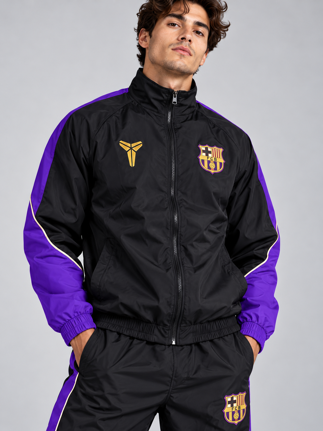 Chándal Nike — negro y morado
