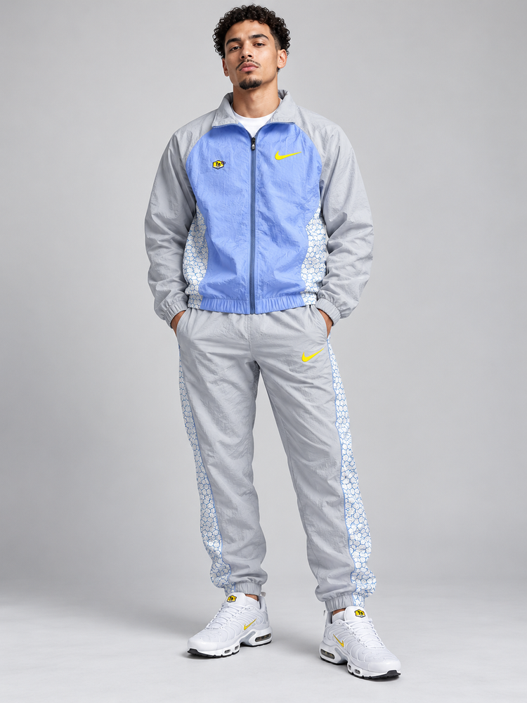 Chándal Nike — gris, azul claro y amarillo