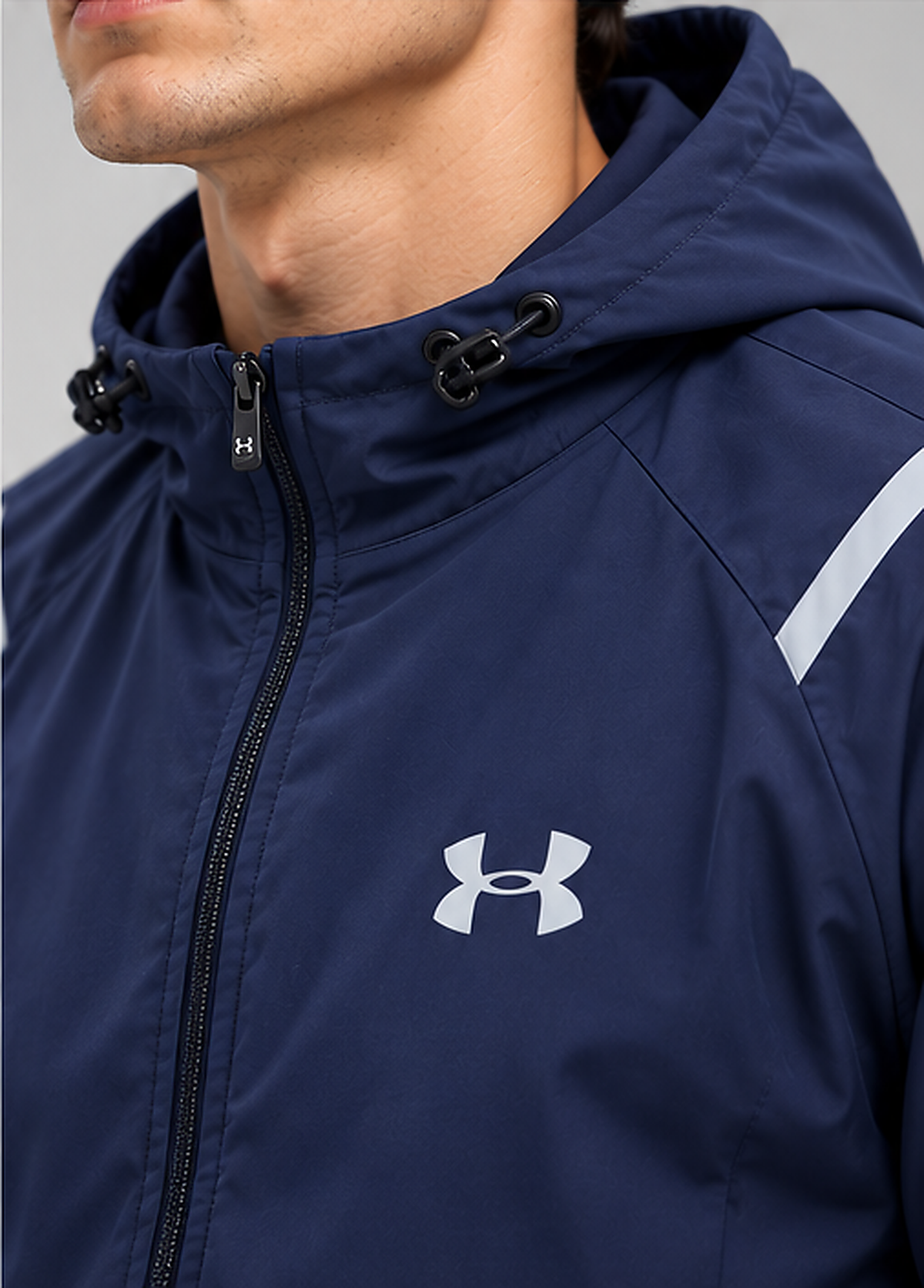 Chándal Under Armour — azul marino y blanco