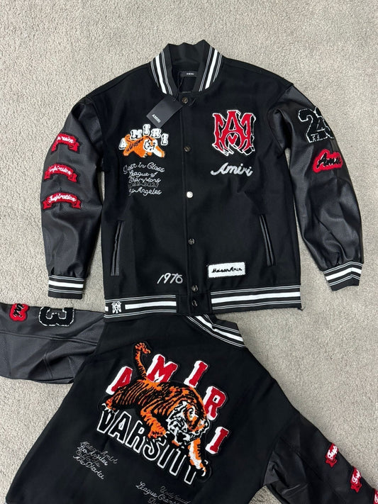 Chaqueta Amiri Negra Tigre
