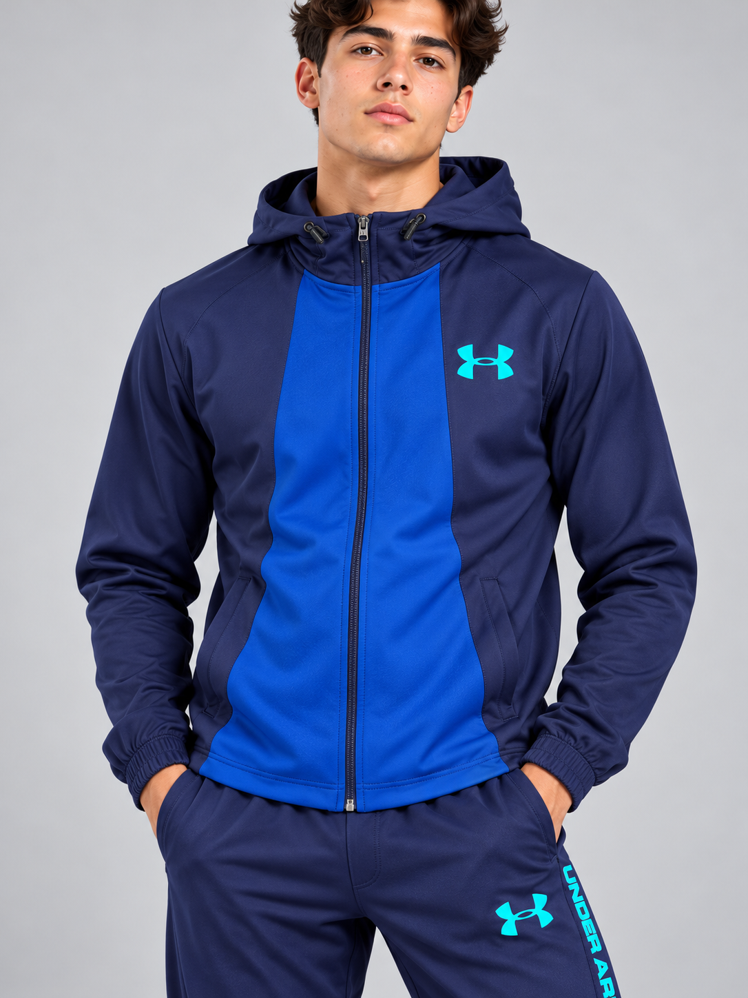 Chándal Under Armour — azul marino, azul y turquesa