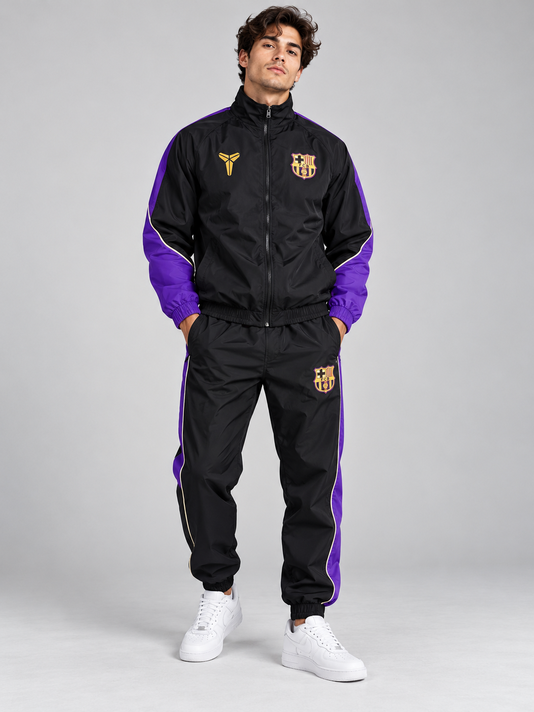 Chándal Nike — negro y morado