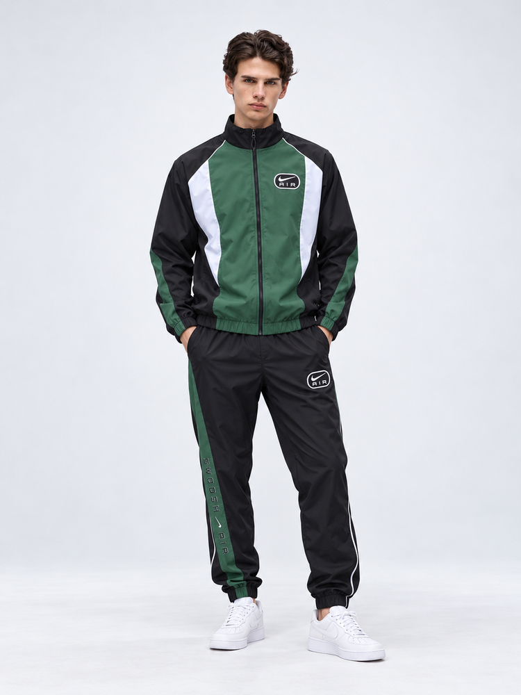 Chándal Nike — verde, negro y blanco