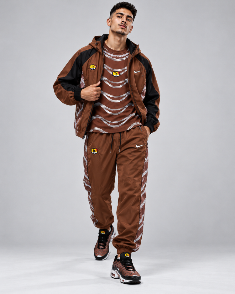 Conjunto Nike TN Air de 3 piezas — Marrón y Negro