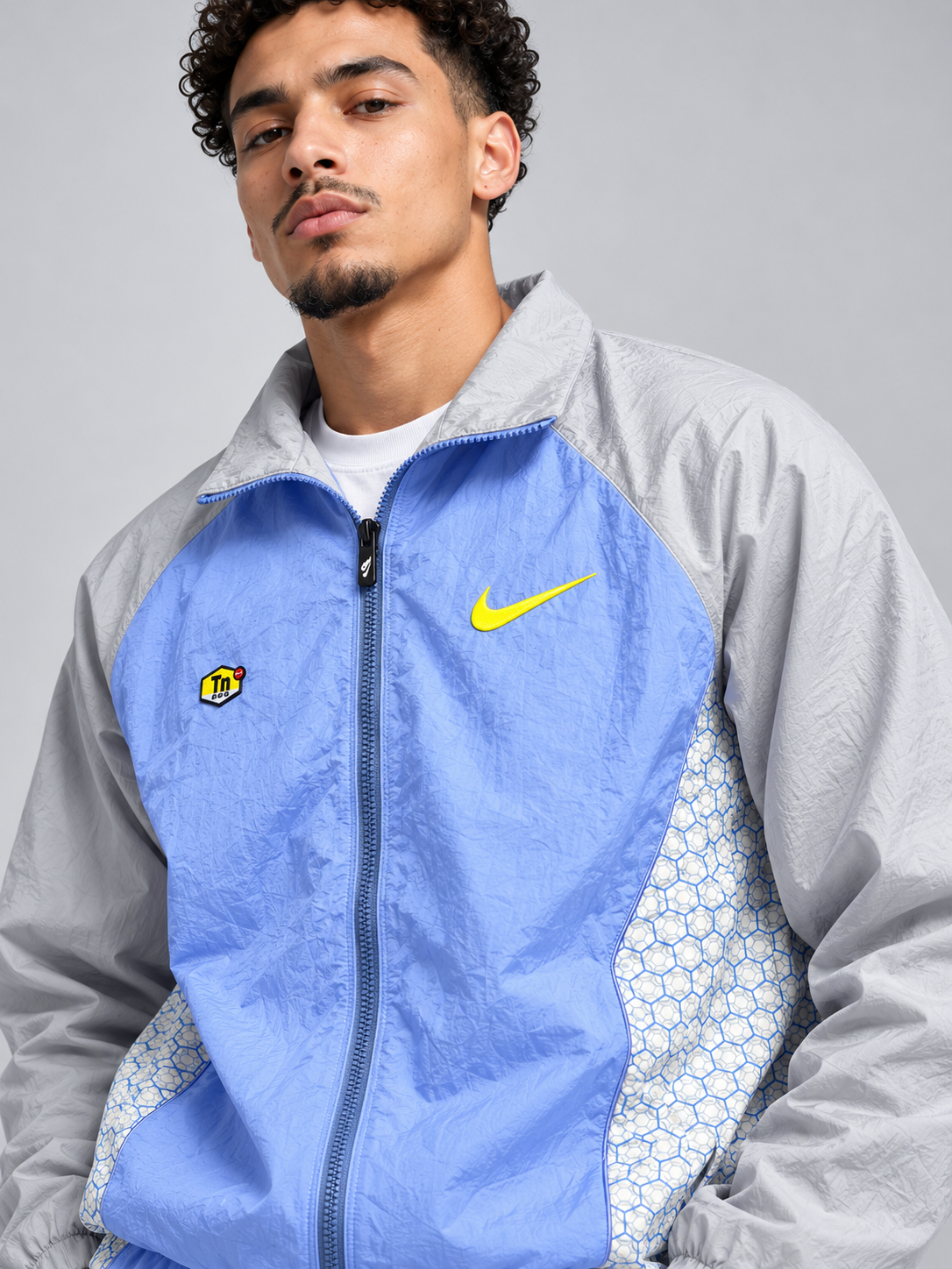 Chándal Nike — gris, azul claro y amarillo