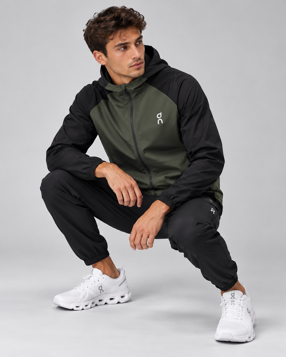 Chándal On Running — Verde Oliva y Negro 🖤🌿
