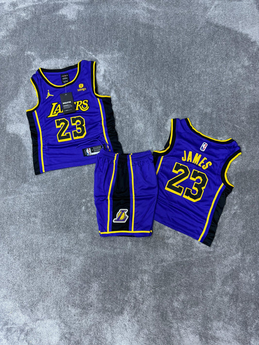 Conjunto verano Lakers para niño ( 10 - 14 )