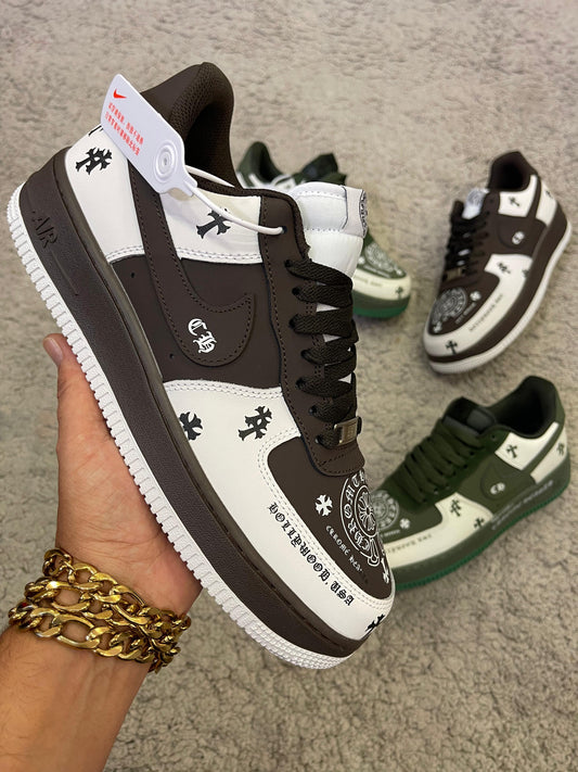 AIR FORCE CHROME HEARTS ( Marrón )