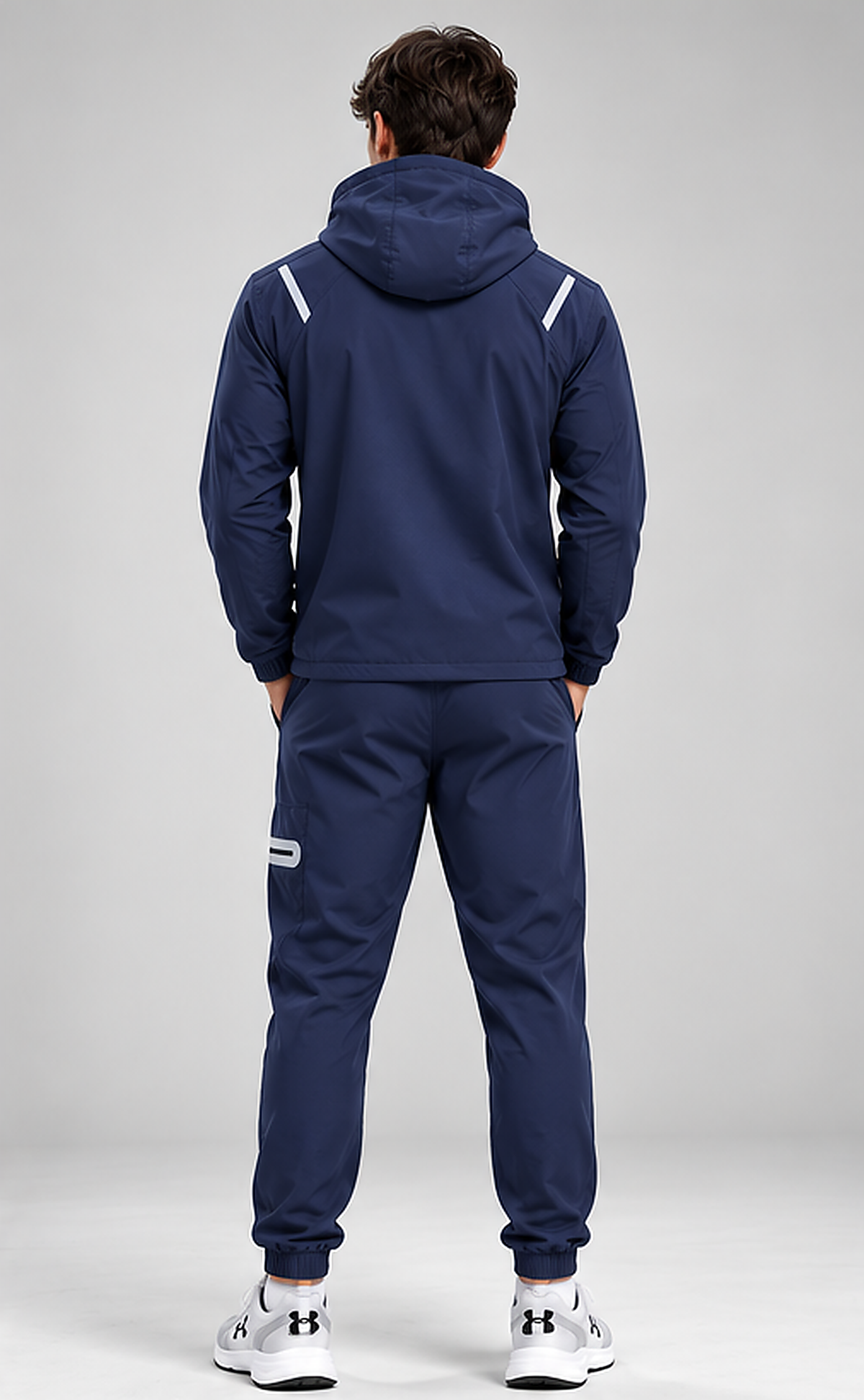 Chándal Under Armour — azul marino y blanco